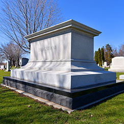 Granite Memorial in Wisconsin Cemetary by Twin City Monument Works
