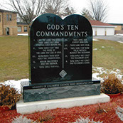 Ten Commandments Granite Wisconsin