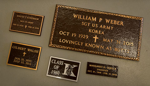 Bronze and Aluminum Plaques Wisconsin