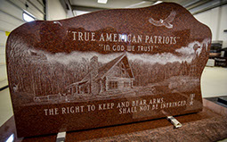 True American Patriots Monunemnt by Twin City Monuments, Neenah, Wisconsin