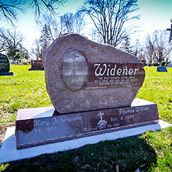 Headstones in Wisconsin Cemetery